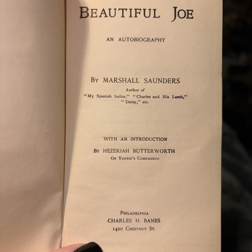 Vtg Beautiful Joe Dog Book Marshall Saunders 1903 Phoenix Edition - Picture 4 of 7